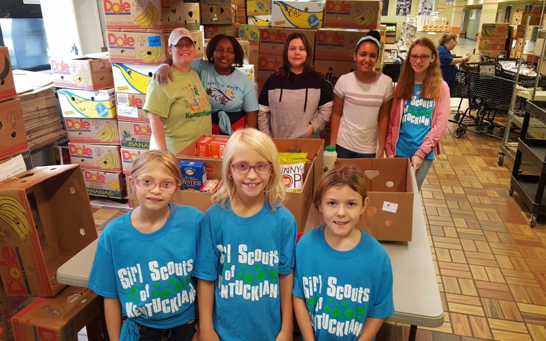 Girl Scouts volunteer